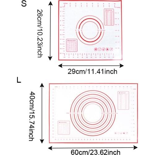 Silicone Baking Mat Pizza Dough Maker Kitchen Gadgets Cooking Tools Utensils Bakeware Kneading Accessories Utensilios De Cocina