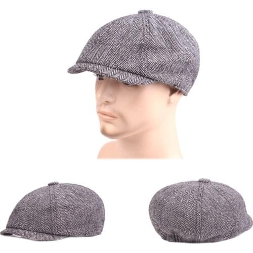 Stylish Beret Solid Color Retro Painter Cotton Hat Western Style All-match Personality Comfortable Practical Newsboy Peaked Hat