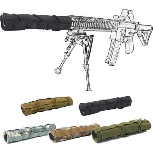 Tactical Shield Sleeve Silencer Cover Airsoft Muffler Protector 22cm Silencer Airsoft Suppressor Cover Hunting Shooting Holsters