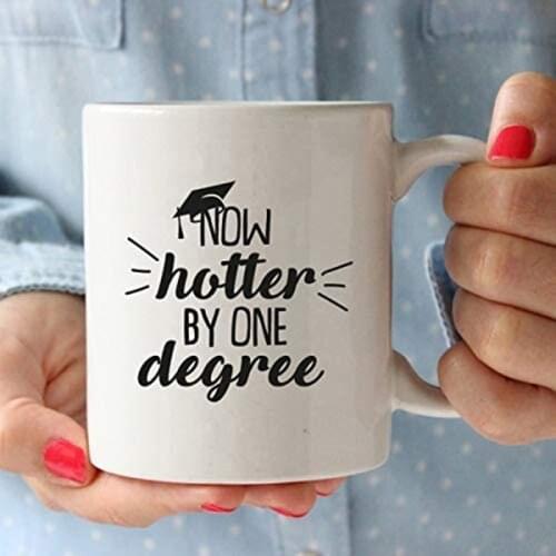 Now Hotter By One Degree White Ceramic Drinkware Mugs Coffee Cups Eco Friendly Tea Milk Beer Mug For Children Graduation Gifts