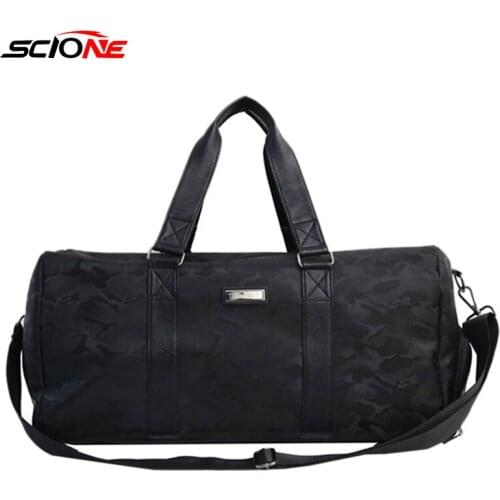 Waterproof Nylon Gym Bags Large Capacity Shoulder Duffle Bag Travel Organizer Big Weekends Bags with Shoes Crossbody Bags XA31G