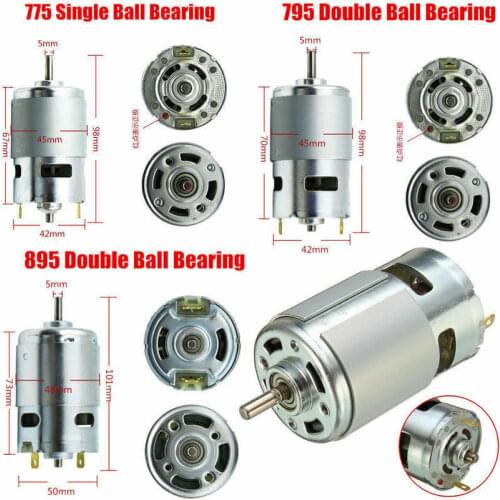 High Power Large Torque Motor 775 795 895 Motor Ball Bearing Shaft Low Noise