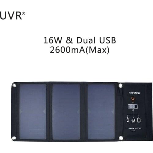 Solar Energy USB Charger for Mobile phone Smart Device outdoor 16W Folding Package Portable Sun Power Adapter Power Bank