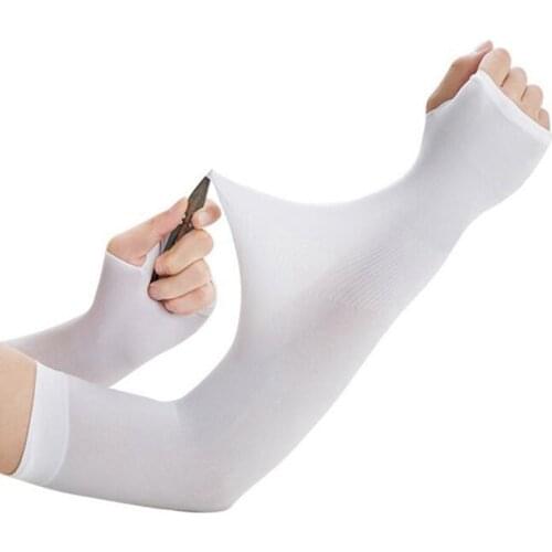 1Pairs Unisex Arm Sleeves Elbow Cover Cycling Run Fishing UV Sun Protection Outdoor Women Nylon Cool High Elastic Arm Sleeves