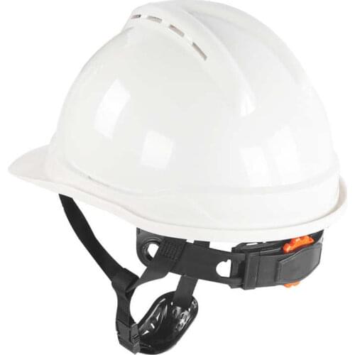 Breathable Safety Protective Industrial Helmet Work Hard Hat White for Building Construction Garden Operation