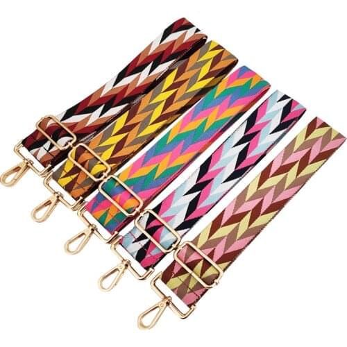 Bags Shoulder Straps Accessories Womens Bags Wide Backpack Belts Four-color Stitching Replacement Shoulder Diagonal Belts