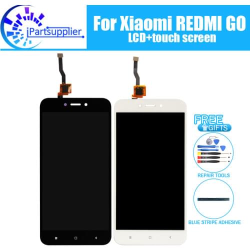 For Xiaomi Redmi GO LCD Display + Touch Screen Digitizer Assembly 100% New Tested LCD Screen+Touch for Xiaomi Redmi GO+Tools