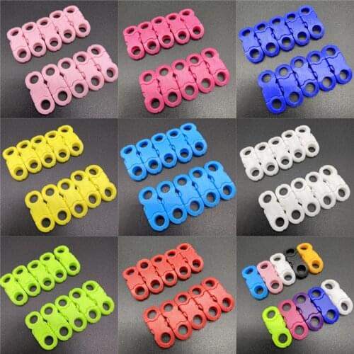 10pcs/Lot 8mm Round Inside Diameter Of Contoured Side Release For Paracord Bracelet Plastic Buckle DIY Pet Release Buckle