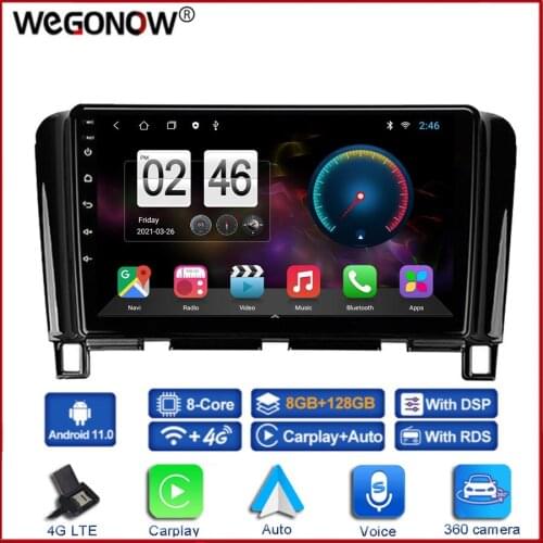 360 Panoramic Camera 6G+128G Android 10.0 Car DVD Player GPS WIFI Bluetooth 5.0 RDS AM Radio For Nissan Serena 4 C26 2010 - 2016