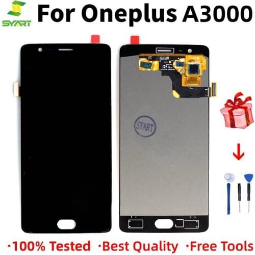 Amoled For Oneplus 3 3T 1+ A3000 A3010 5.5" LCD Display Touch Screen Assembly For OnePlus 3 3T LCD Screen With Frame Free Tools