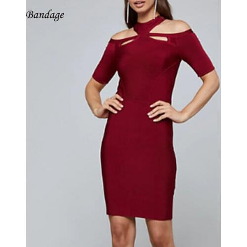 Летние платья с коротким рукавом Bandage China At AliExpress