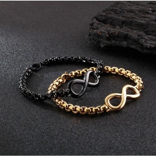 Fashion Bow Stainless Steel 210mm Woven Chain Mens Simple Gentleman Jewelry Gifts