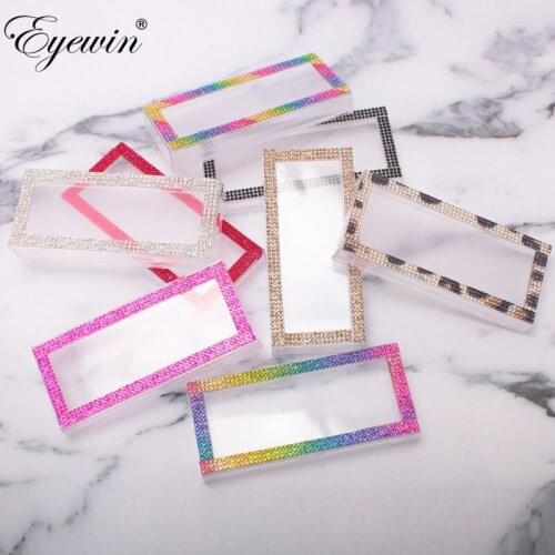 Eyewin 20 piece Fales Eyelash Cases for Wholesale Diamond Lash Case for Fake Eyelashes Customized Case Packaging Box In Bulk
