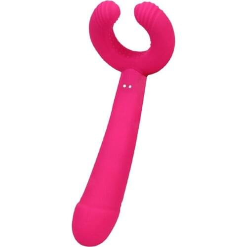 Dual Silicone Waterproof Female Clitoris Stimulator Massager Sex Toys For Woman Powerful G Spot Dildo Anal Vibrator For Women