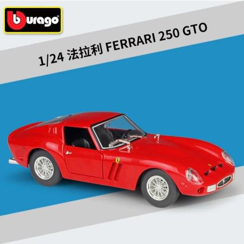 Halolo Bburago 1:24 Model Car Simulation Alloy Racing Metal Toy Car Children Toy Gift Collection Ferrari 250 GTO