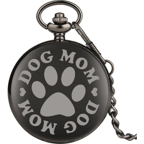 Pattern Words Pocket Watch Black Quartz Movement Fob Watches Necklace Pendant Timepieces Clock Reloj for Kids Dropshipping