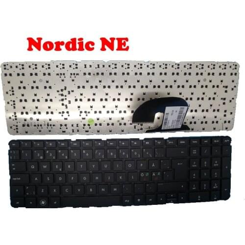 Laptop Keyboard For HP DV7-4000 605344-DH1 605344-031 605344-001 United Kingdom UK/Nordic NE/United States US NO Frame
