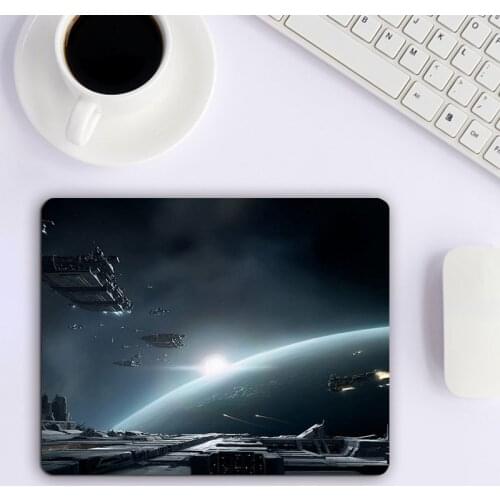 Small Mouse Pad With Scientific Pattern of EVE Online Cheap Gaming Laptop Gamer Desk Keyboards Accessories Gamer Pc Stitch