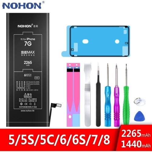 NOHON Battery For iPhone 7 8 6S 6 5S 5C 5 Original Bateria For iPhone7 iPhone8 iPhone6 iPhone5 iPhone6S Lithium Polymer Batarya