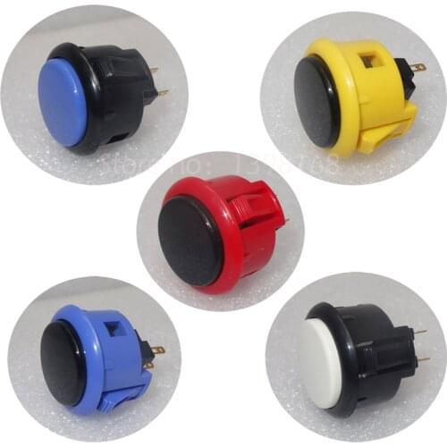 Original sanwa Rocker sanwa 30mm button push button switch OBSF-30 original sanwa button Arcade Game Machine accessories