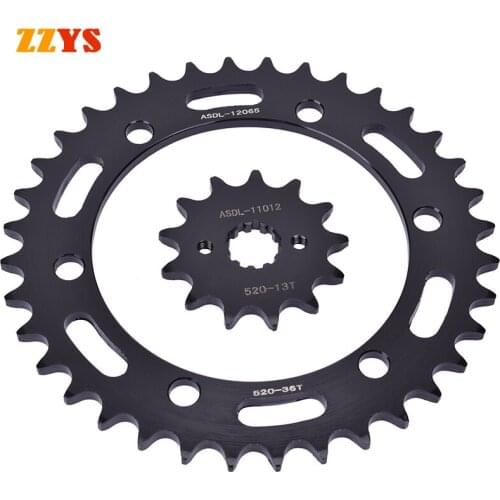 520 13T 36T 520-13T Front Rear Sprocket Gear Staring Wheel For HONDA CB300 CB300F 15-18 CBR300 CBR300R CBR300RA 14-20 CB CBR 300