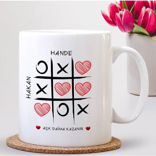 Personalized Love Always Wins Design White Mug Cup-2