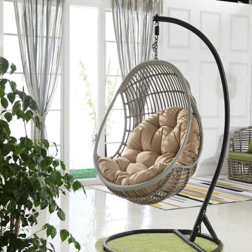 Swing Hanging Basket Seat Cushion Thicken Hanging Chair Pad For Home Living Rooms Hanging Beds Rocking Chair Seats Solid Color