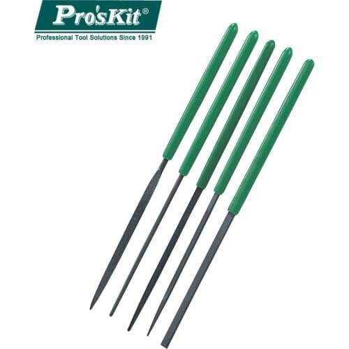 Proskit 8PK-605A Portable 5pcs Needle File Set Precision Rasp Group Upscale For Metal Glass Stone Jewelry Wood Carving Craft