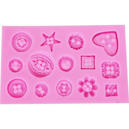 DIY Handmade Silicone Fondant Mould, Love, Snowflakes, Stars and Other 14 Cake Decoration Baking Tools