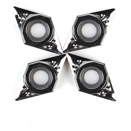 10pcs DCGT070204 DCGT070208 DCGT11T304 DCGT11T308 AK H01 Carbide Inserts CNC Lathe Turning Tools DCGT Blade for Aluminum Copper