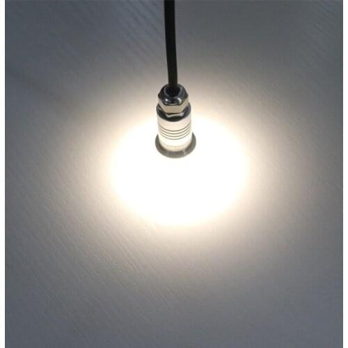 Waterproof 1W LED Mini Deck Step Light Recessed Stair Paitio Inground Spotlight Garden Lamps Wall Lighting Underground Lights 1W