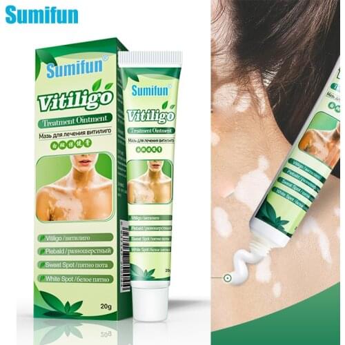 1Pcs Sumifun White Spot Ointment Vitiligo Treatment Cream Antibacterial Cream Localized Mycosis Leukoplakia Plaster Skin Care