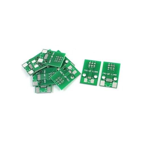 10Pcs FPC/FFC 0.5mm/1.0mm Gap 6P Flat Cable Socket Connector Adapter
