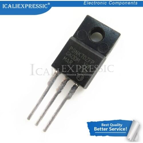 10PCS STP9NK70ZFP P9NK70ZFP TO-220F 700V 7.5A new original In Stock