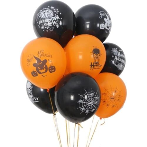 10 Pieces/bag Halloween Decoration Balloon Shopping Mall Atmosphere Layout Family Party Decoration Supplies