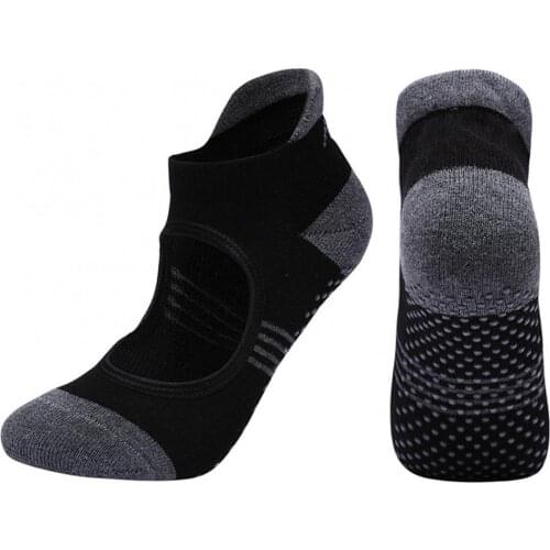 80% Hot Sale 1Pair Non-slip Yoga Socks Combed Cotton Breathable Indoor Fitness Dance Socks