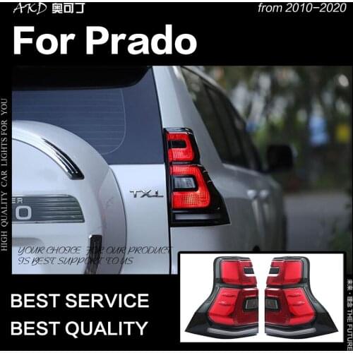 AKD Car Styling for Toyota Prado Tail Lights 2010-2019 Prado LC150 LED Tail Lamp DRL Signal Brake Reverse auto Accessories