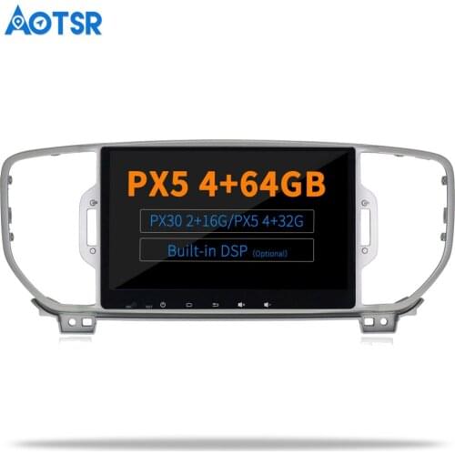 AOTSR Android 9.0 / 10.0 DSP Radio For KIA Sportage 2016 2017 2018 Car GPS Navigation 2 Din Bluetooth Player Car Dashboard