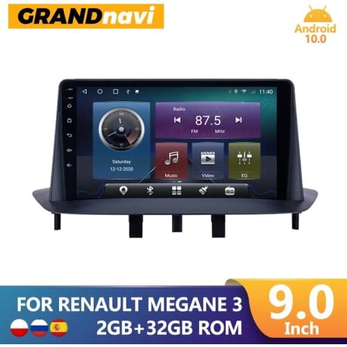GRAND 2 Din Android 10 Head Unit For Renault Megane 3 2008-2014 Car Radio 4G GPS Naviagation Multimedia Video Player Car Stereo