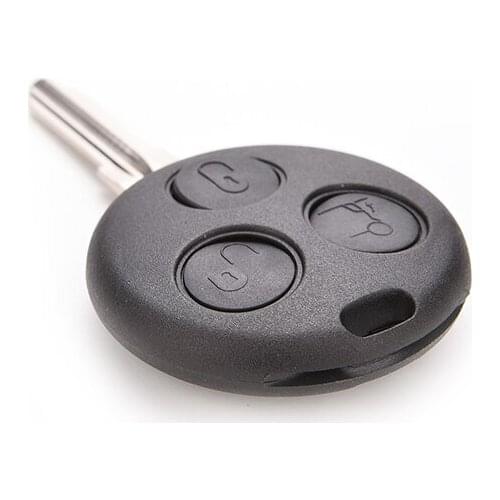 3 Button Remote Car Key Case Uncut Blade Car Key Shell Flip Fob For Mercedes Benz Smart Car ForTwo 450 Entry Case