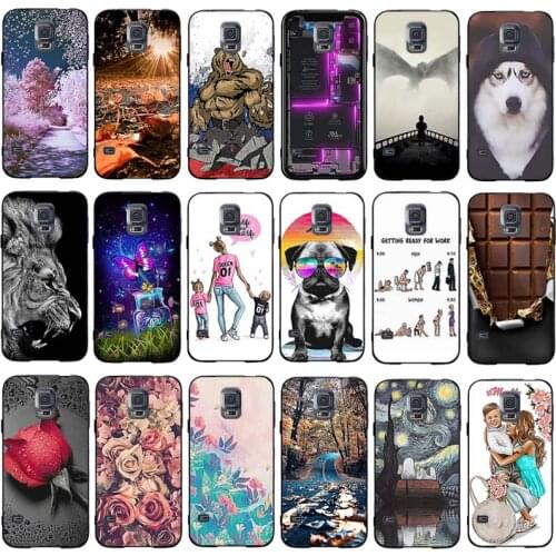 For Samsung Galaxy S5 G900F Case Soft TPU Silicone Coque For Samsung Galaxy S5 Cover Trees Patterned Case For Samsung S5 Shell