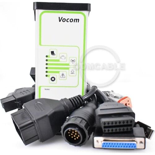 Construction equipment auto Truck JIUTREE Diagnostic Tool for volvo vocom Interface 88890300 vcads with ppt 2.7.25 HDD a set