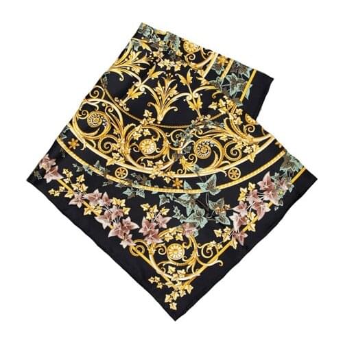 ELEGANT HANDMADE BRAND 100%Twill Silk Scarf TWIC-69695