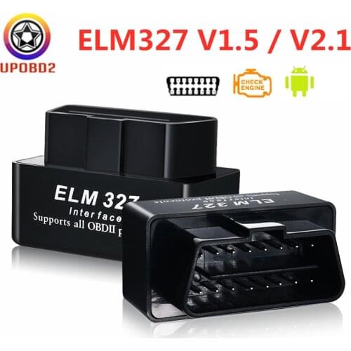 ELM327 Bluetooth 1.5 2.1 OBD2 Car Code Reader ELM 327 ELM327 V1.5 V2.1 obd2 Diagnostic Scanner Tool Interface Work on Android