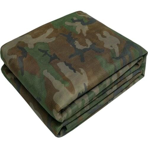 Camouflage Netting 59" W 1.5m Camo Burlap Camouflage Netting Cover Army Military Mesh Fabric Cloth Material for Hunting Blind