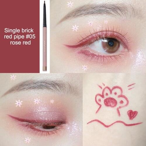 6 Colors Eyeliner Pen Ultra-fine Colorful Eye Liner Pencil Waterproof Easy Wear Long Lasting Women Makeup Eyes Cosmetics TSLM2