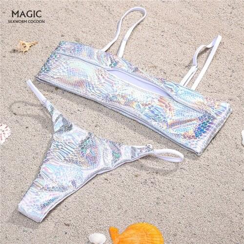 Bikini Set Swimwear 2 Piece Swimsuit Low Waist Bikini Women Bathing Suit Sexy Serpentine bronzing Hollow Bathing Suit Swimwear