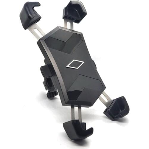 Bike Motorcycle Handlebar Phone Mounting Bracket GPS Touch 360° Rotation Anti Shake Phone Mount Holder