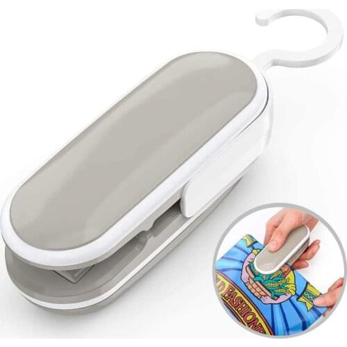 Mini Bag Sealer Portable Sealer And Cutter 2In1 Heat Sealer For Plastic Bag Household Heat Sealer Handheld Portable Bag Resealer