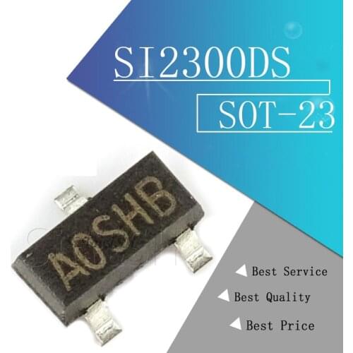 50PCS SI2300DS SOT SI2300 SOT SI2300DS-T1-E3 SOT-23 SMD new MOS FET transistor